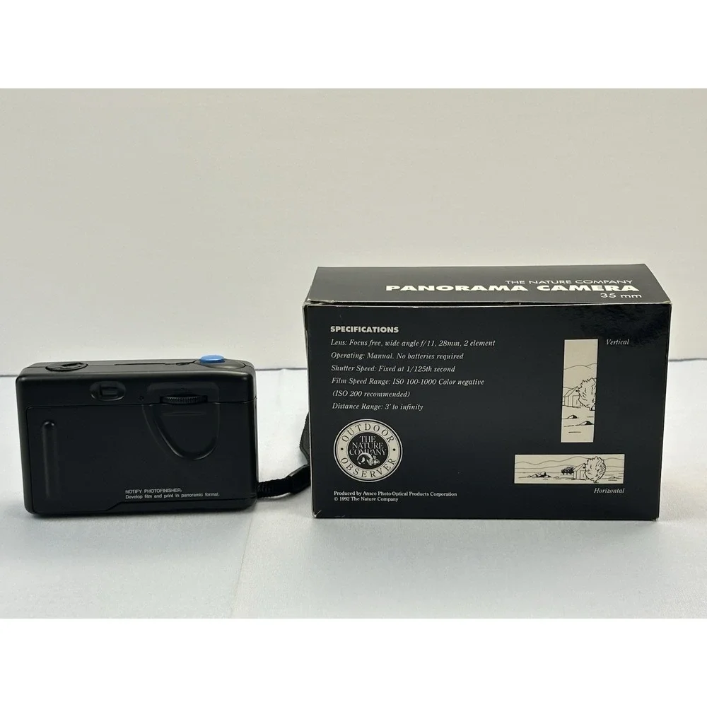 The Nature Company 35mm Point & Shoot Camera Ansco Pix Panorama NOS Box VTG